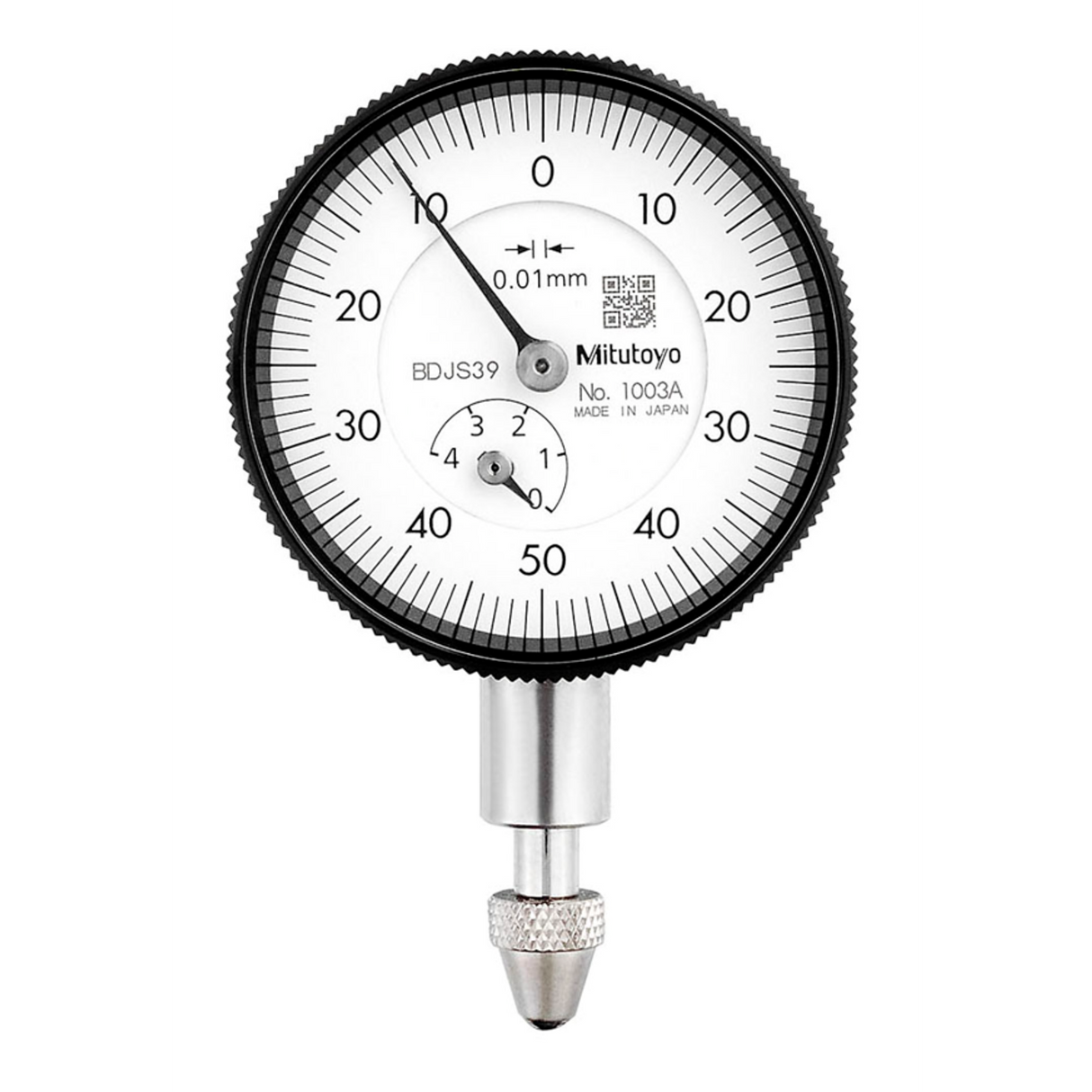Indicador de carátula, tapa con oreja, Tipo ISO 4mm, 0,01mm Mitutoyo