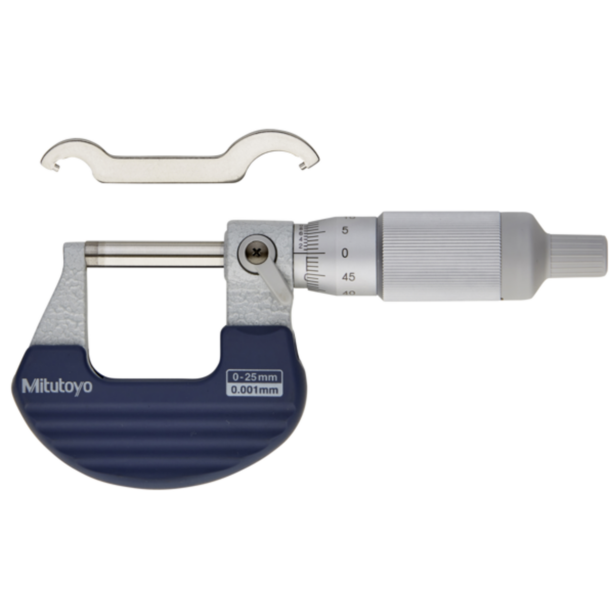 Micrómetro de Tambor con Trinquete 0-25mm, 0.001mm