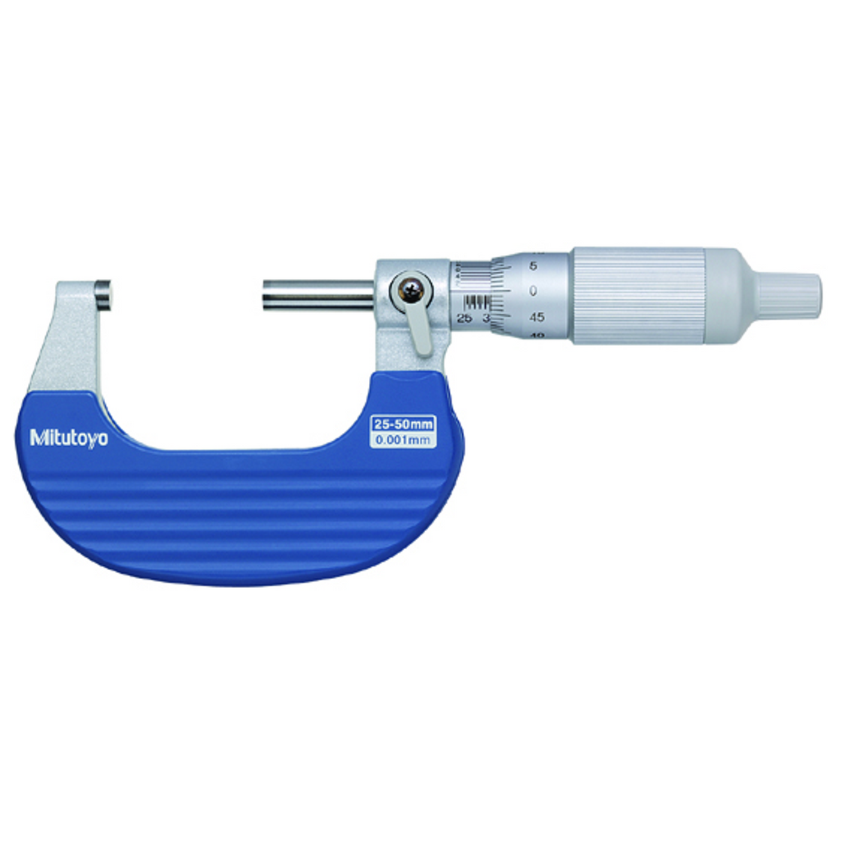 Micrómetro de Tambor con Trinquete 25-50mm, 0.001mm