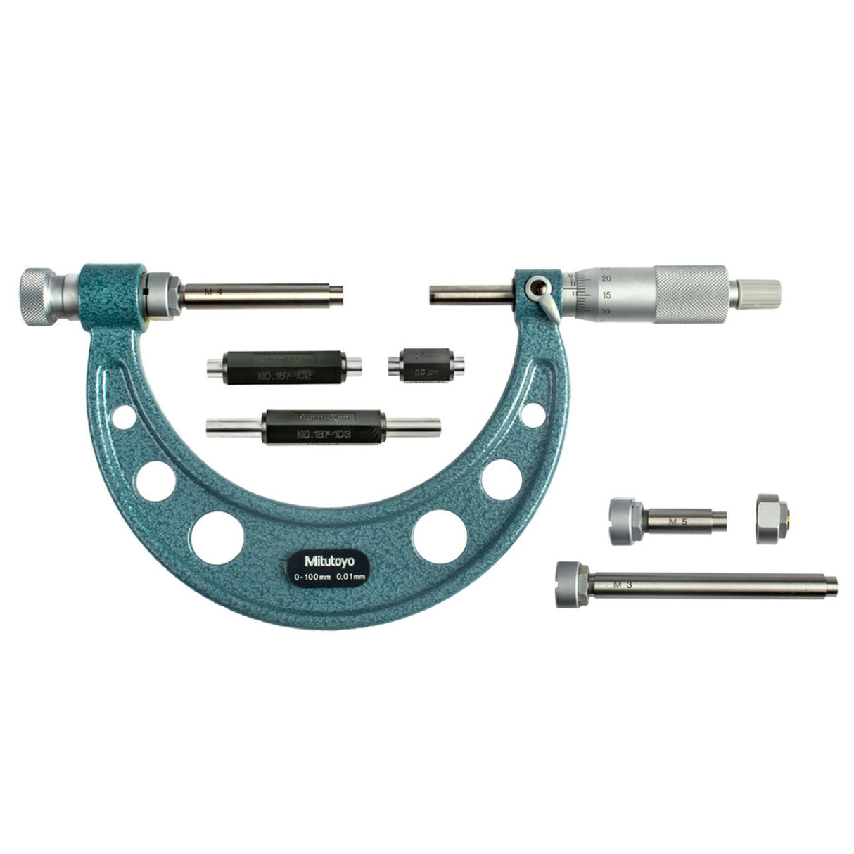 Micrómetro de Exteriores con topes intercambiables 0-100mm