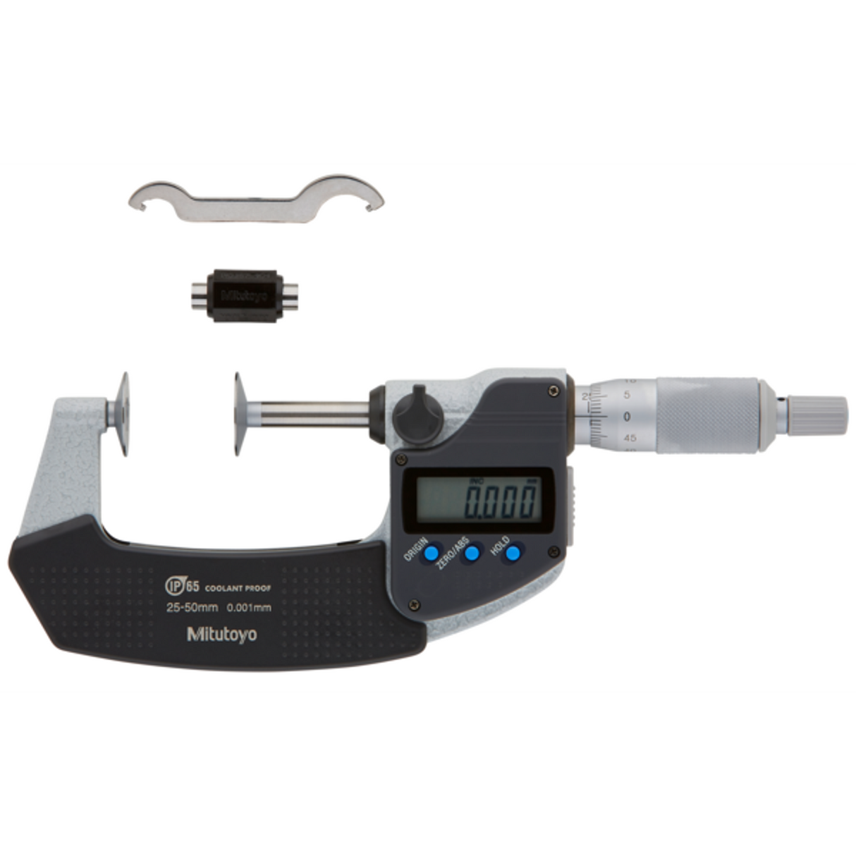 Micrómetros Digimatic de Discos IP65 25-50mm, Disco=20mm