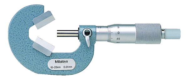 Micrómetros con topes en V 3 Flancos 10-25mm - Herramental
