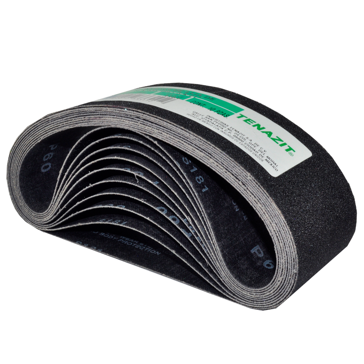 Banda de Lija de Carburo de Silicio, Medidas: 3 pulg X 21 pulg, Grano 60 Tenazit