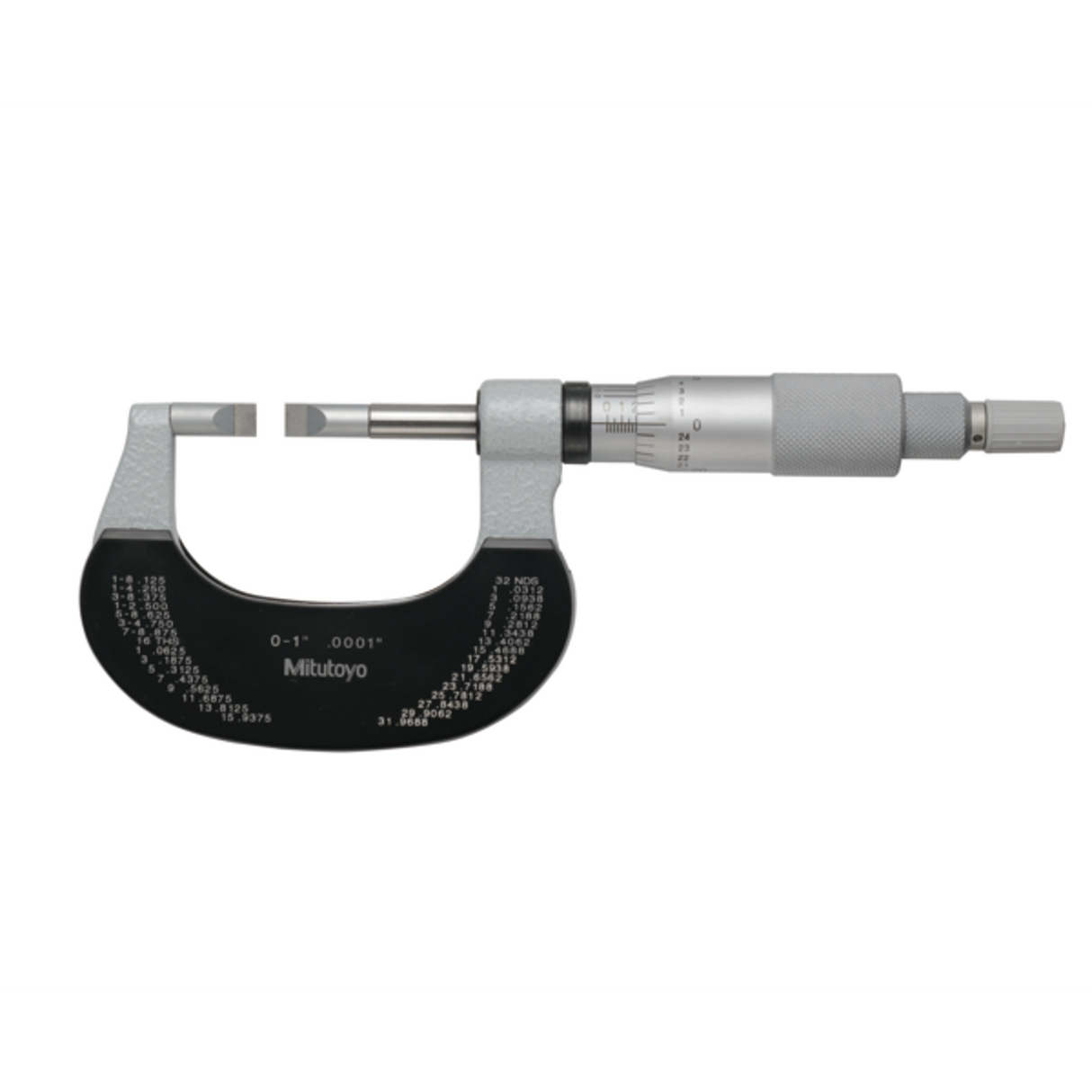 Micrómetros de cuchilla, hoja de carburo de 0-1 pulg, cuchilla de 0.4mm Mitutoyo