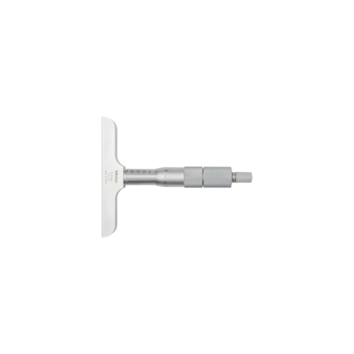 Micrómetro para profundidad, Varillas intercambiables 0-25mm, 101mm Base