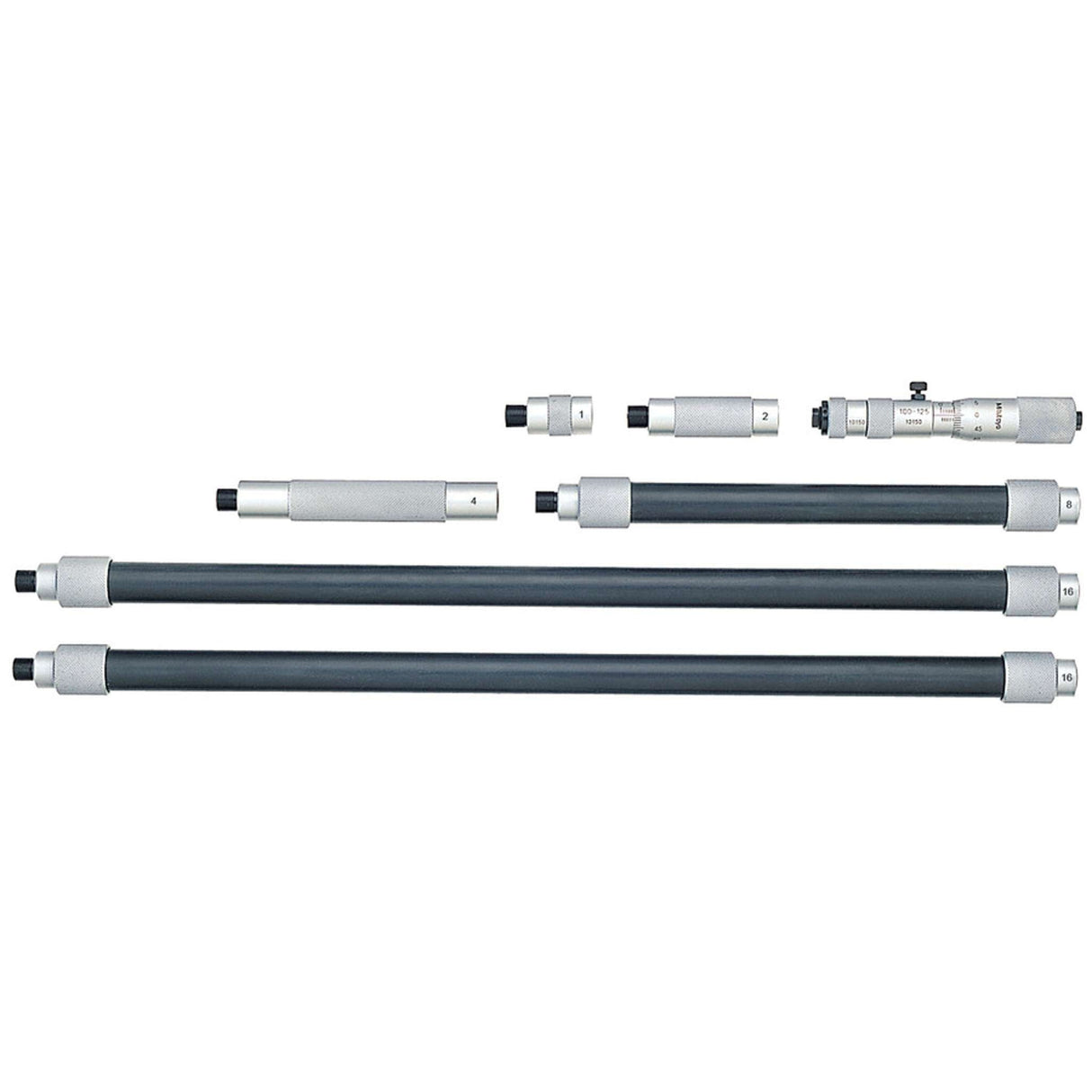 Micrómetro de interiores tipo tubular con extensión 4-52 pulg Mitutoyo