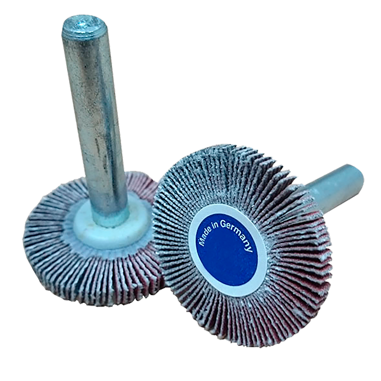 Rueda flap con vástago de Óxido de Aluminio, 1-3/16 pulg X 3/16 pulg X 1/4 pulg de grano 120