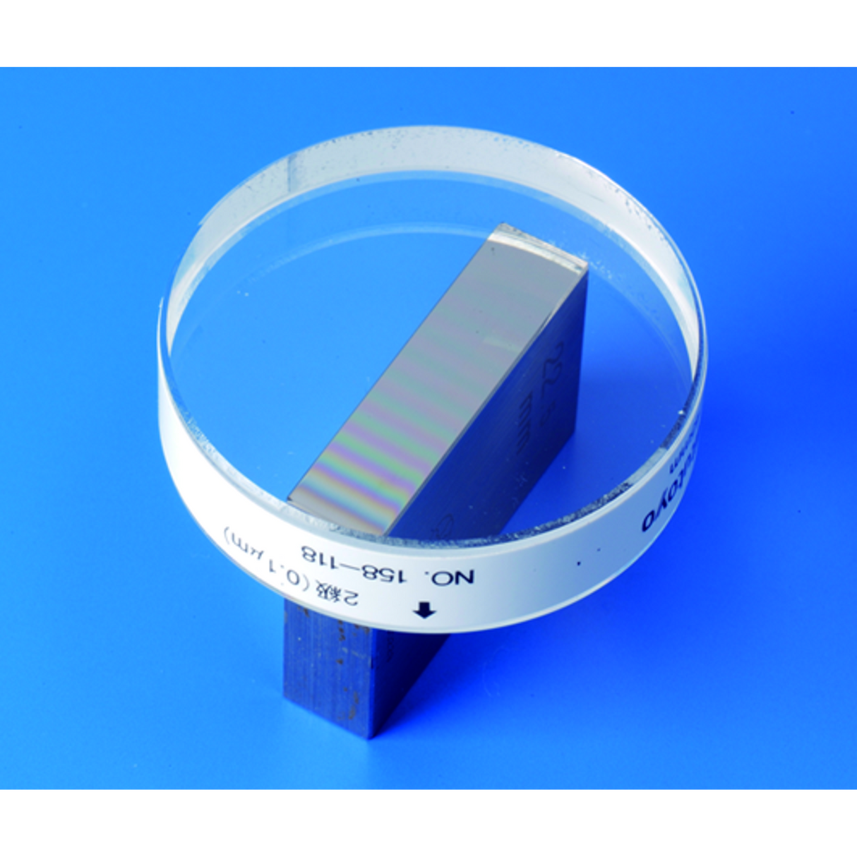 Plano Óptico, 12mm D=45mm, 0,1µm Mitutoyo