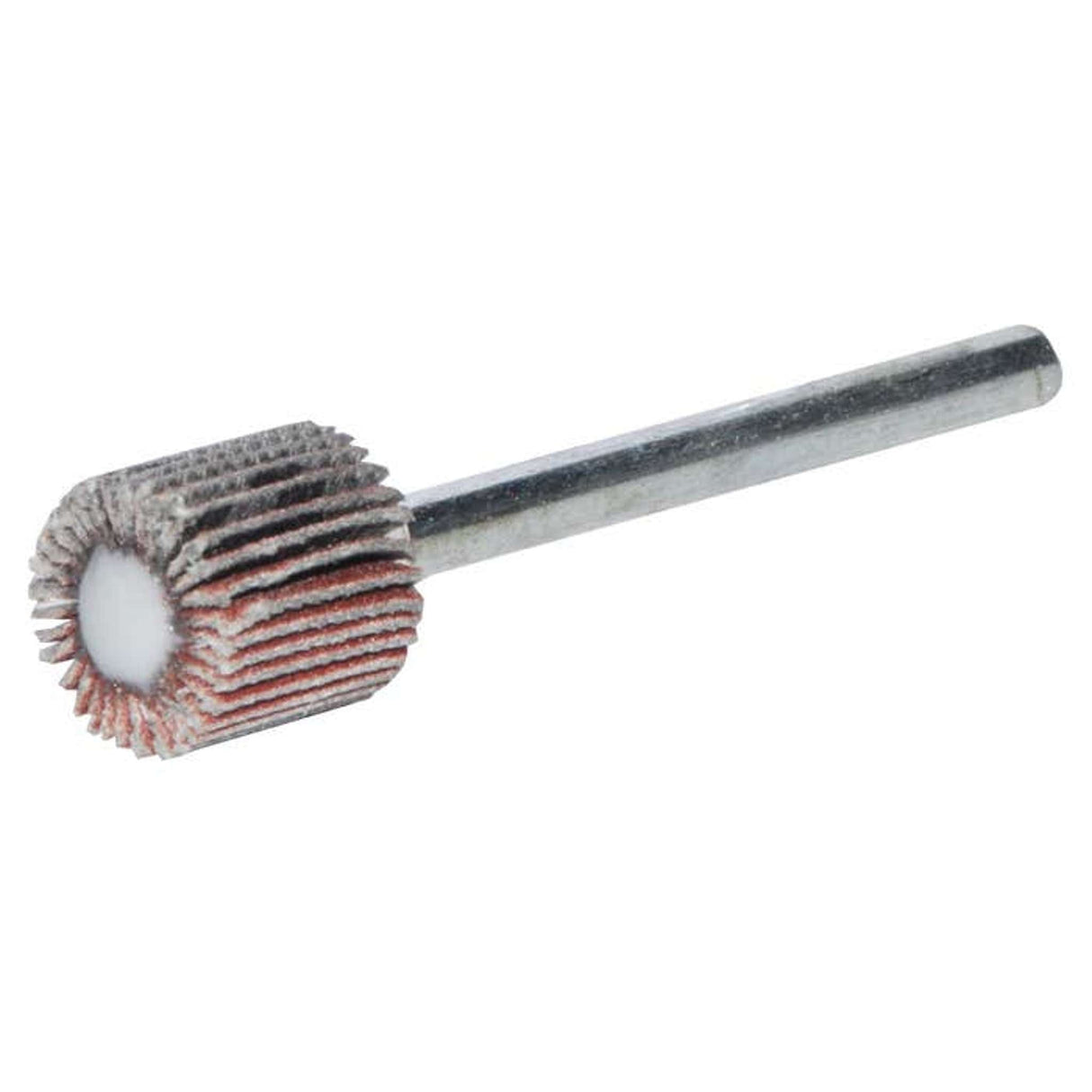 Rueda flap con vástago de Óxido de Aluminio, 3/8 pulg X 3/8 pulg X 1/8 pulg de grano 320 Tenazit