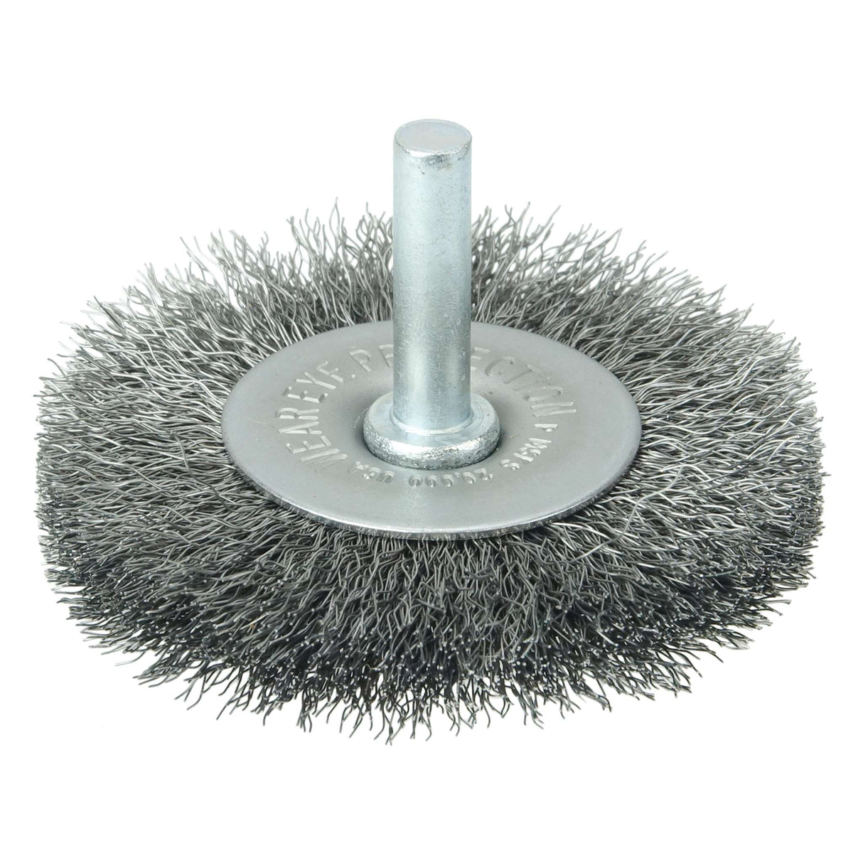 2-1/2" Cepillo Circular de Alambre Ondulado con Vástago, .008" , Vástago 1/4" Weiler