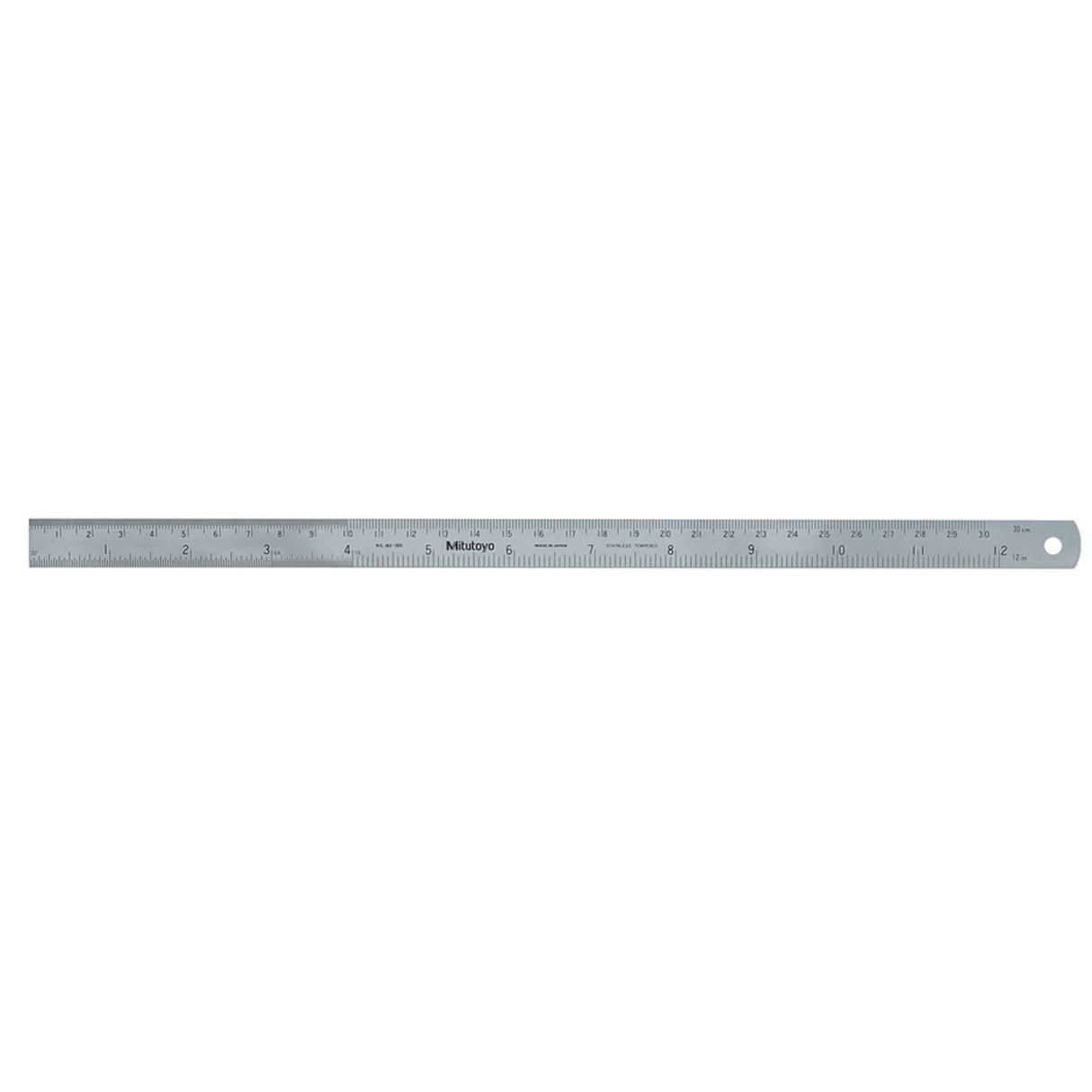 Regla de acero, Regla semiflexible 300mm/12 pulg, mm/pulg Mitutoyo