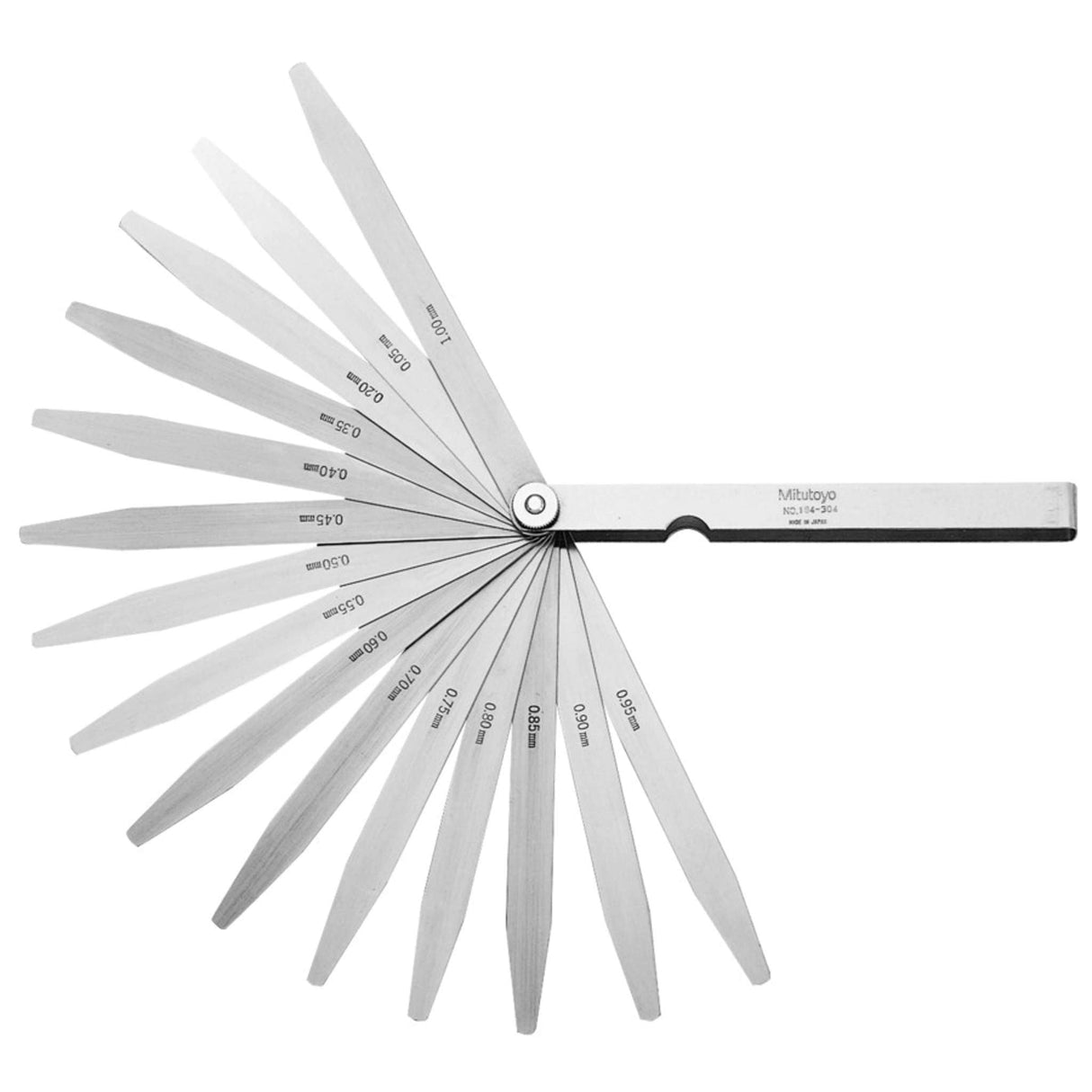 Juego de Lainas 0,05-1mm, 20 hojas, 150mm Cuchilla Mitutoyo