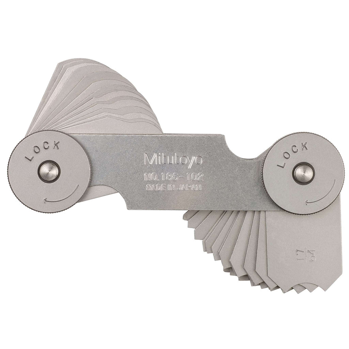 Calibrador de radios 17/64-1/2 pulg, 16 Pares Mitutoyo