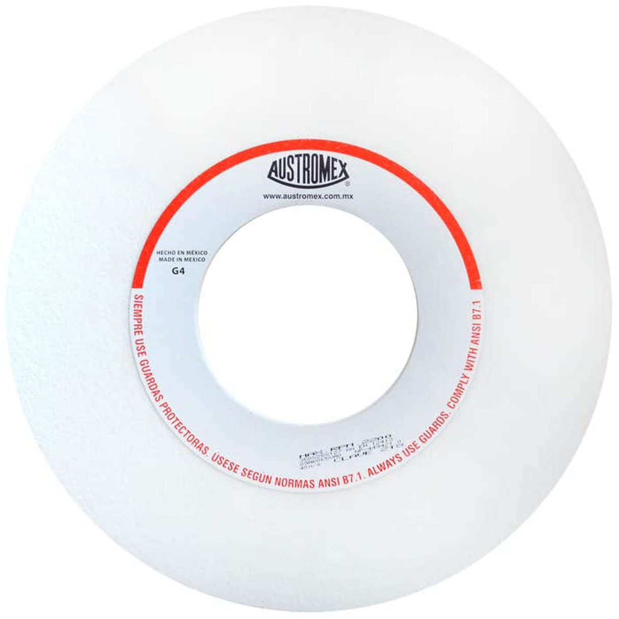 Rueda abrasiva para rectificado de tipo 1, 14 pulg X 1 pulg X 5 pulg de grano 60