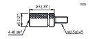 Barra de extensión para indicador M2,5x0,45 a 4-48 UNF - Herramental