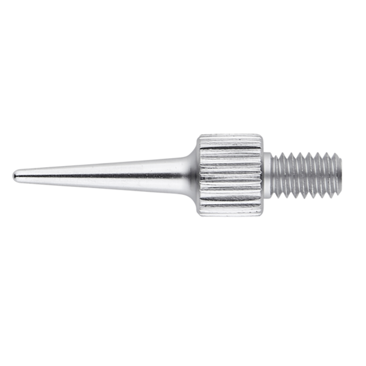 Punta tipo aguja, 4-48UNF R=0,016 pulg, 0,6 pulg Longitud, Acero, pulg