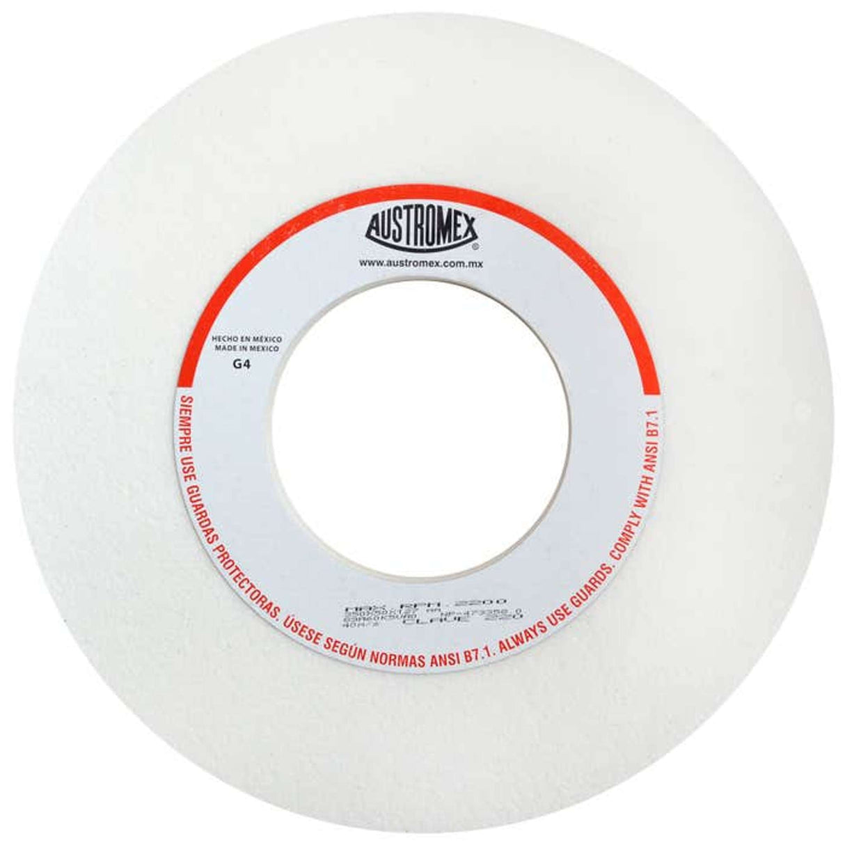 Rueda abrasiva para rectificado de tipo 1, 14 pulg X 2 pulg X 5 pulg de grano 60 Austromex