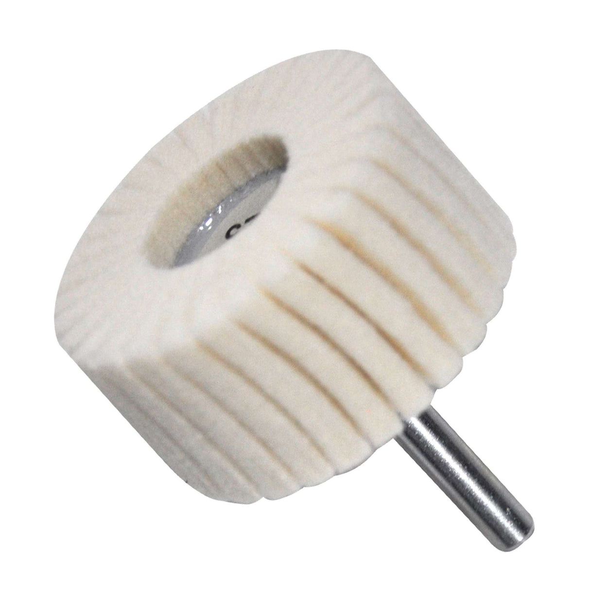 Rueda Flap de Felpa con vástago, 2 Pulg X 1 Pulg X 1/4 Pulg Tenazit