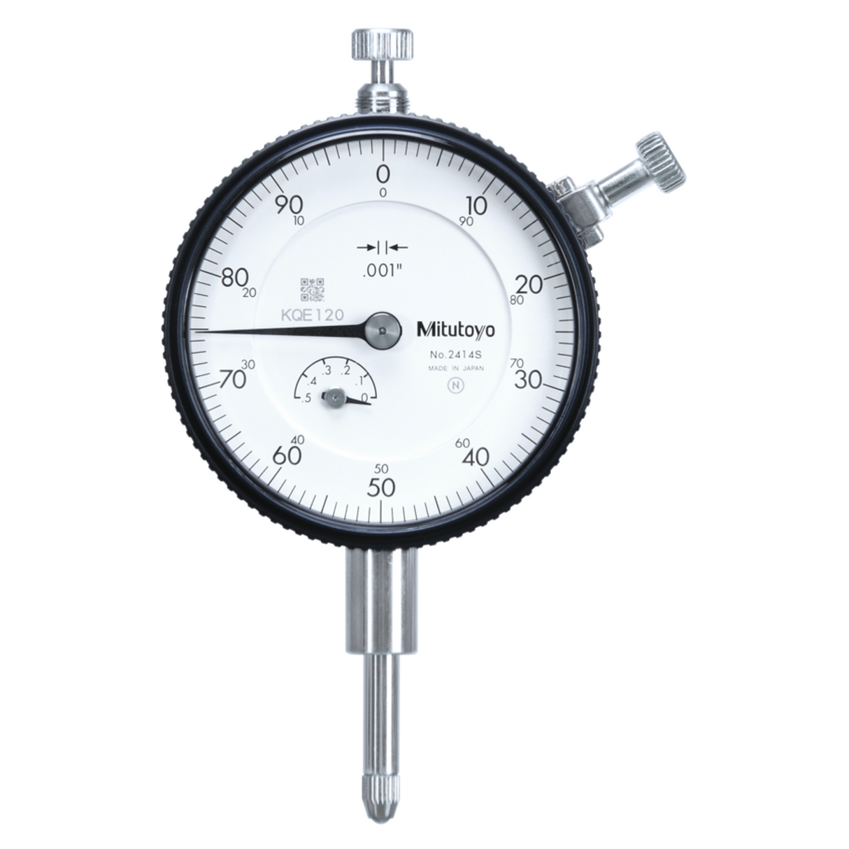 Indicador de carátula, tapa con oreja, Tipo ANSI/AGD 0,5 pulg, 0,001 pulg