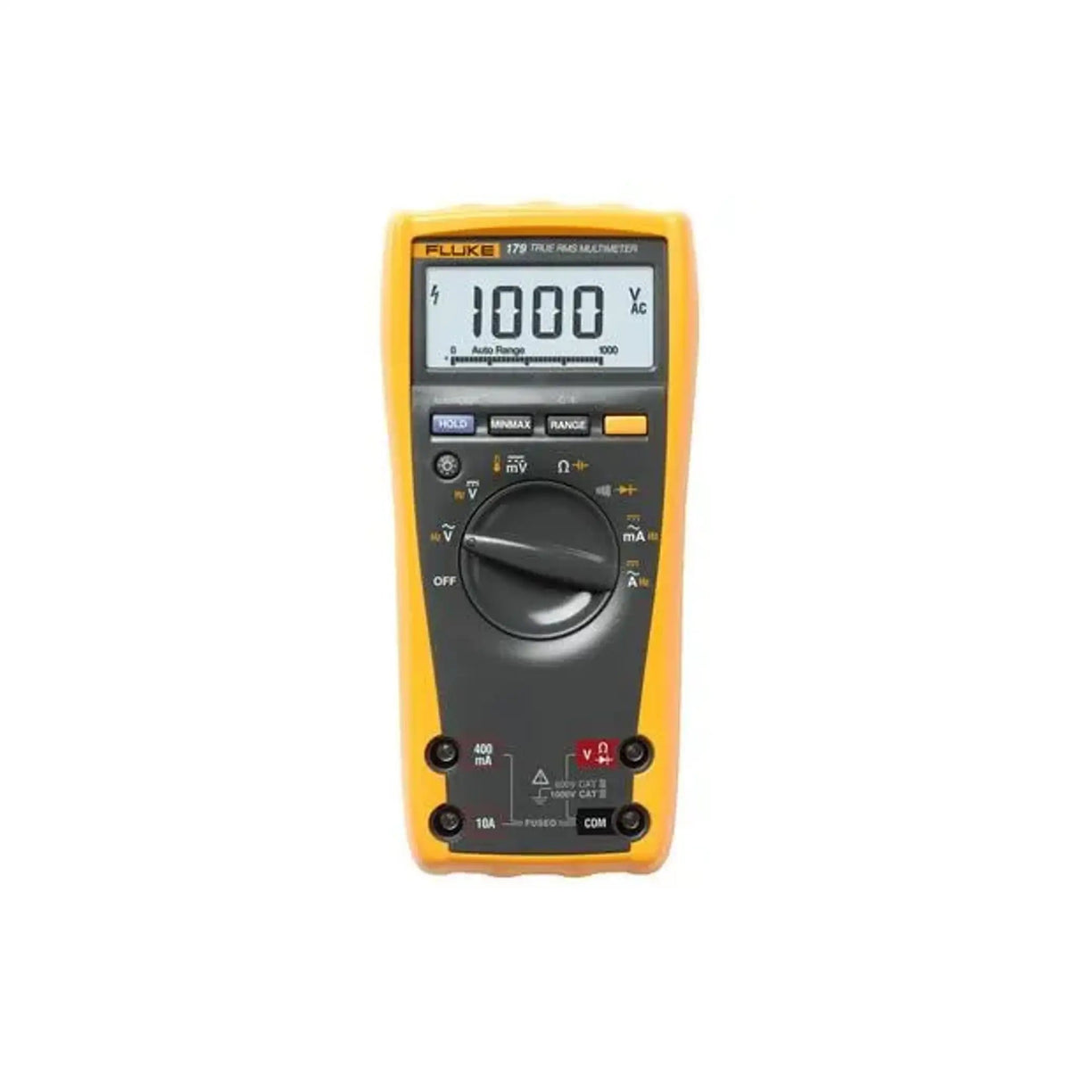 Multimetro Digital Analogico Con Pantalla Retroiluminada Y Medidor De Temperatura Fluke