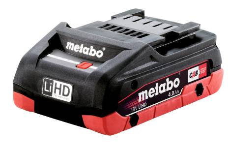 Batería Metabo LIHD, 4.0 Ah, Para uso con Todas las máquinas de 18 V y cargadores de metabo - Herramental