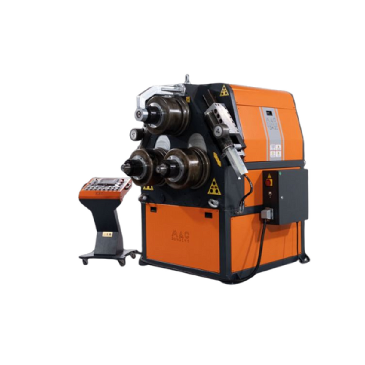 Máquina Roladora de Perfiles modelo PBM 60 HYDRAULIC + HYDRAULIC GUIDE ROLLS + VARIABLE SPEED OF ROTATION Trifásica 220V/60Hz