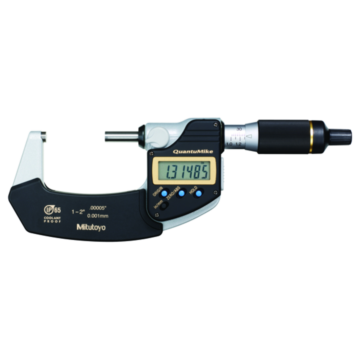 Micrómetro digital QuantuMike IP65 pulg/mm, 1-2 pulg Mitutoyo
