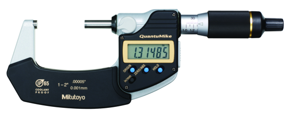 Micrómetro digital QuantuMike IP65 pulg/mm, 1-2 pulg - Herramental