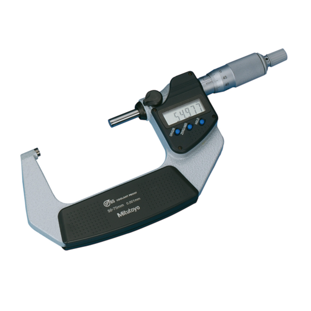 Micrómetro Digital para Exteriores Con Protección IP65 de 50-75 mm, Fuerza de Medición de 5 a 10 N, Sin Salida de Datos