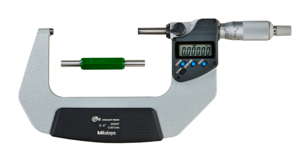 Micrómetro digital IP65, pulg/mm 3-4 pulg,sin salida - Herramental