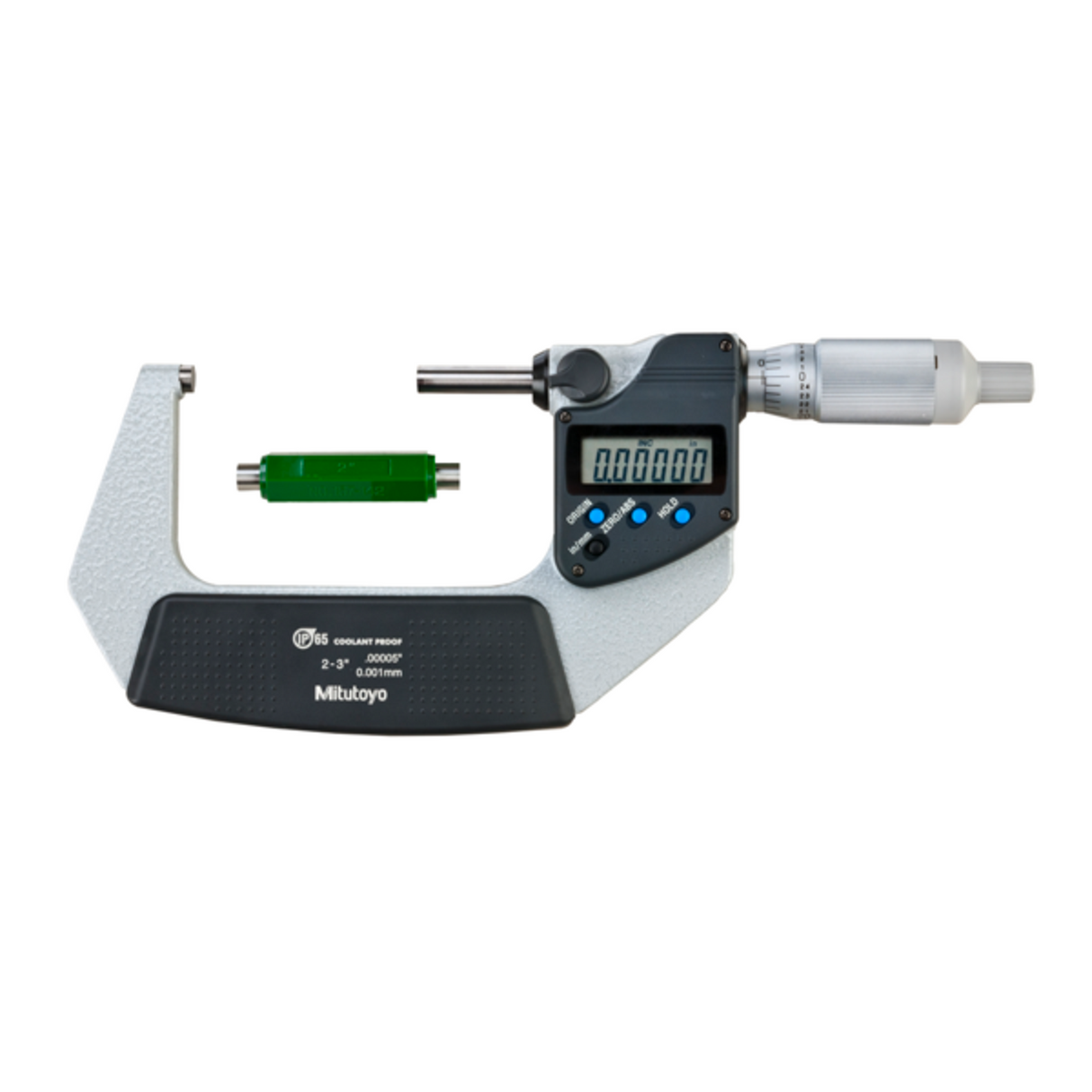 Micrómetro Digital para Exteriores Con Protección IP65 de 2-3 pulg, Fuerza de Medición de 7 a 12 N, Sin Salida de Datos Mitutoyo