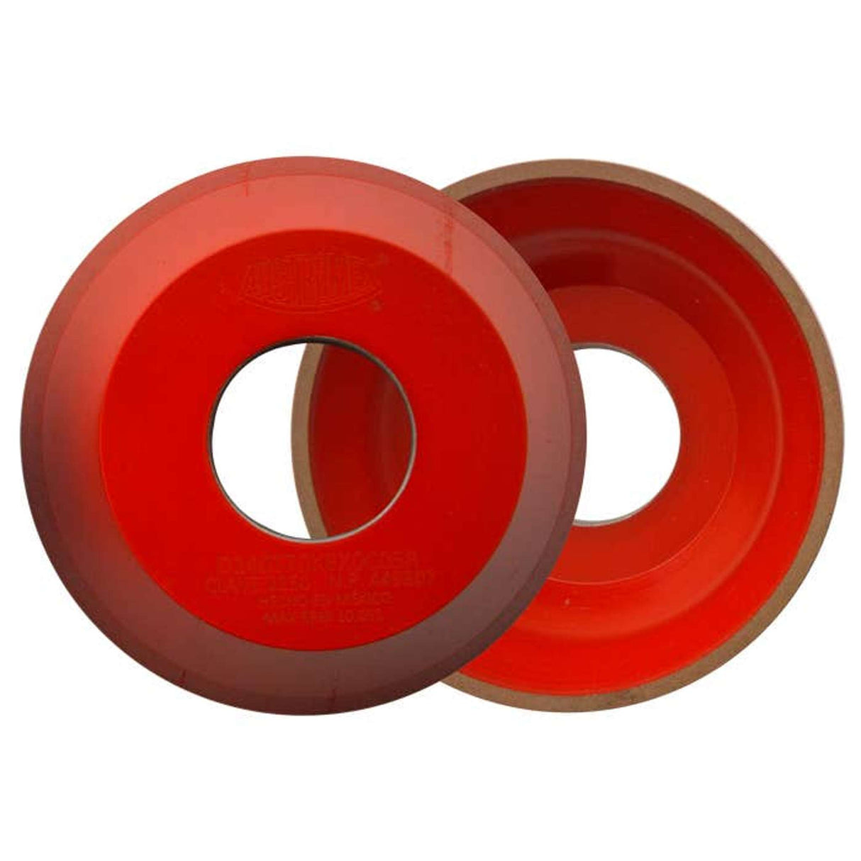 Rueda para rectificado de CBN tipo 11V9, 3-3/4 pulg X 1-1/2 pulg X 1-1/4 pulg X 3/8 pulg X 1/8 pulg