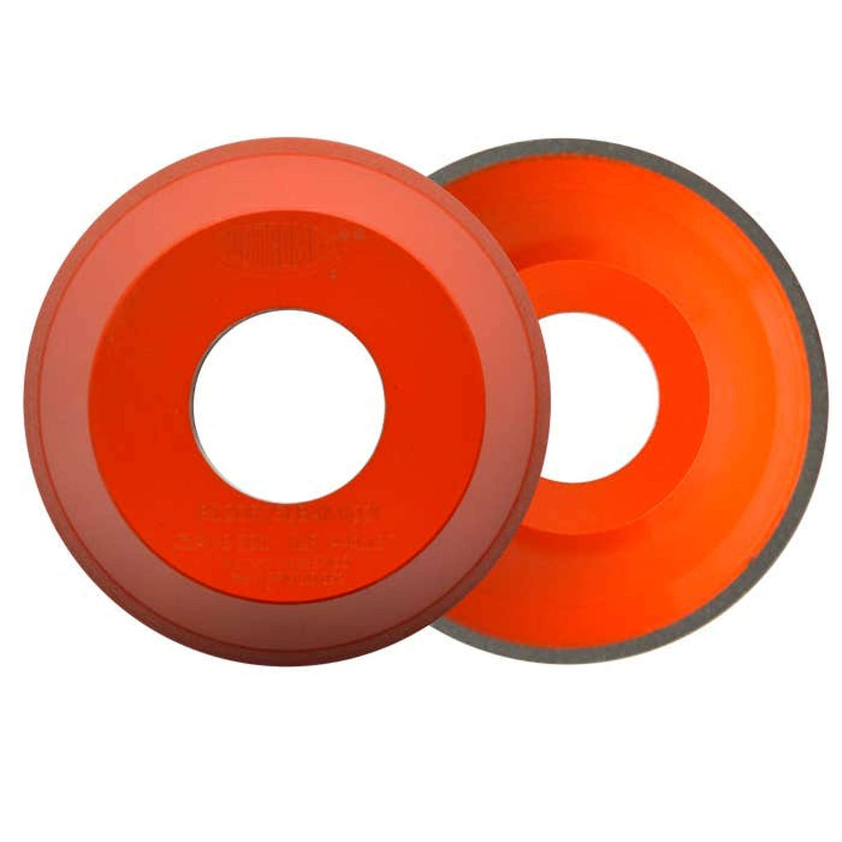 Rueda para rectificado de CBN tipo 11V9, 3-3/4 pulg X 1-1/2 pulg X 1-1/4 pulg X 3/8 pulg X 1/8 pulg