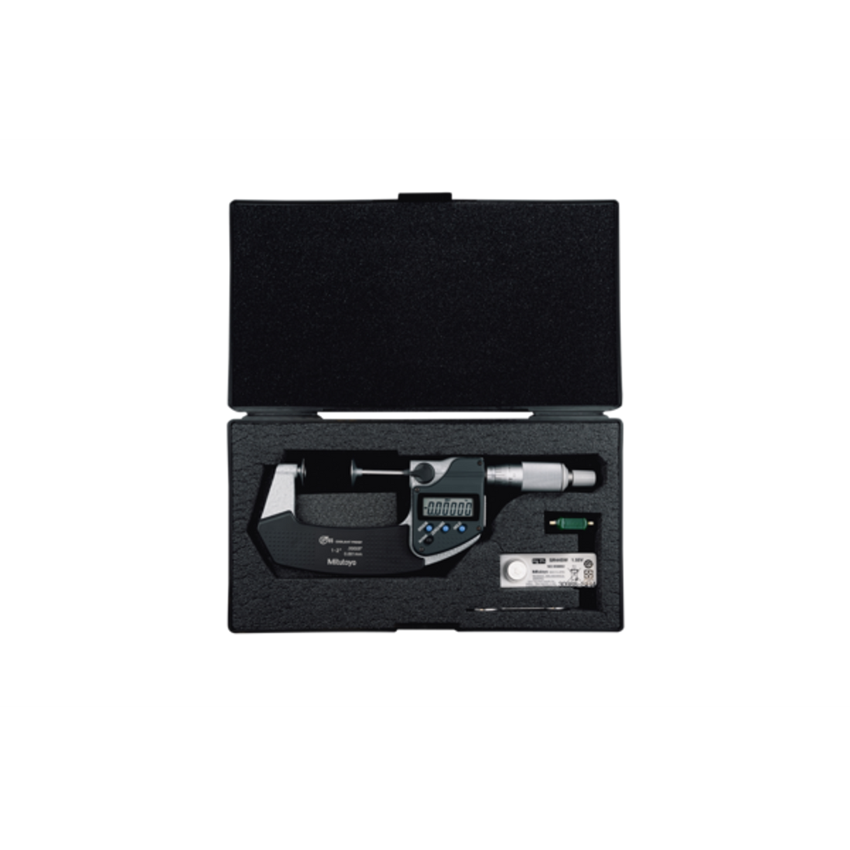 Micrómetros Digimatic de Discos IP65 pulg/mm, 1-2 pulg, Disco=20mm