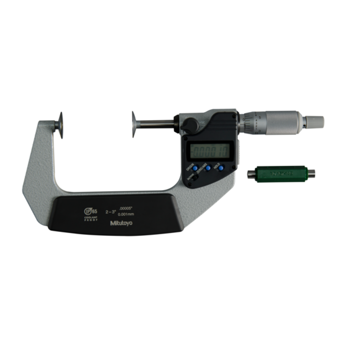 Micrómetros Digimatic de Discos IP65 pulg/mm, 2-3 pulg, Disco=20mm Mitutoyo