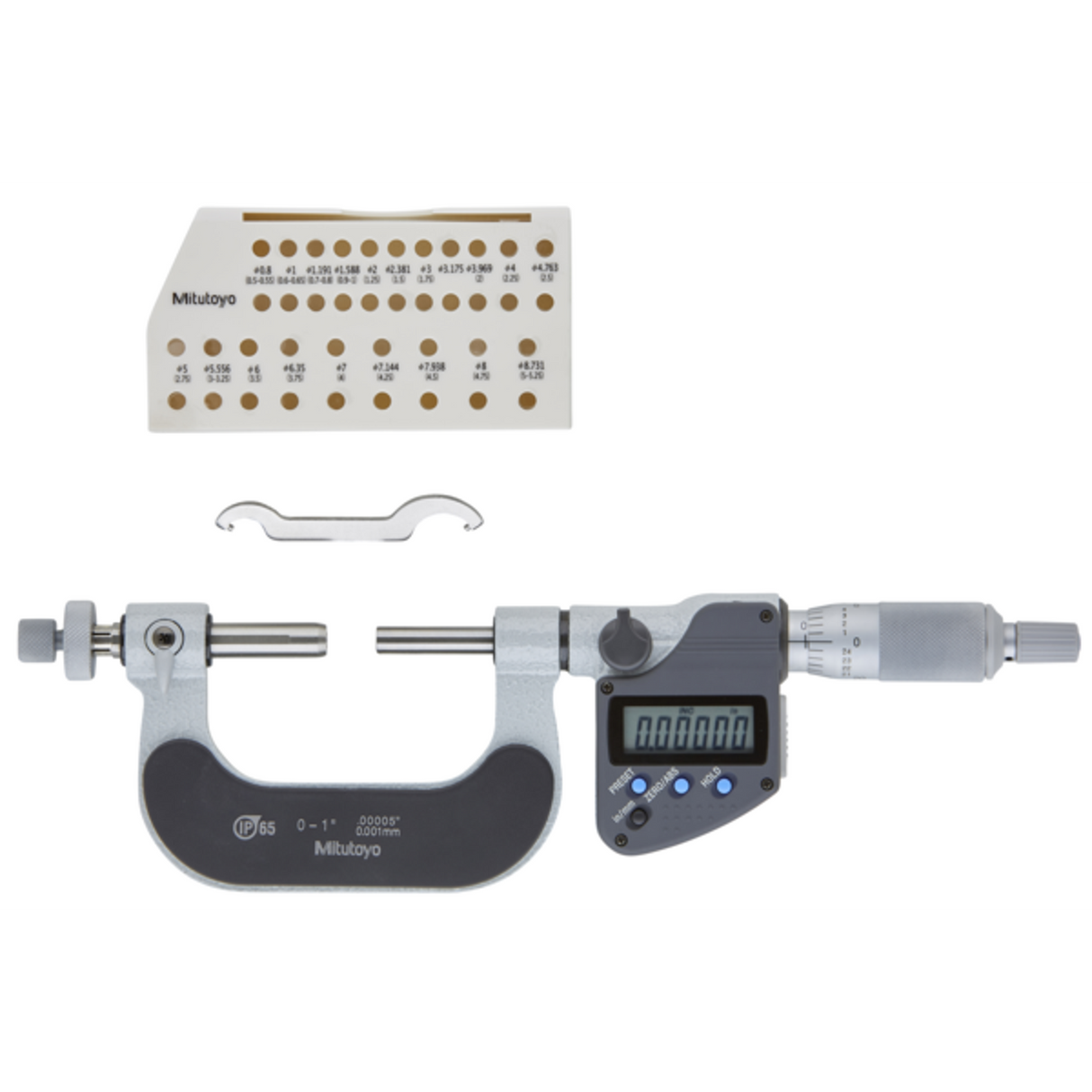 Micrómetros Digimatic para Dientes de Engranes IP65 pulg/mm, 0-1 pulg Mitutoyo