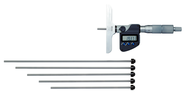 Micrómetro para profundidad digital 0-300mm, incluido 12 varillas - Herramental