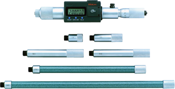 Micrómetro Digital de interiores tipo tubular (varilla) 200-1000mm, IP65, incluye 6 varillas - Herramental