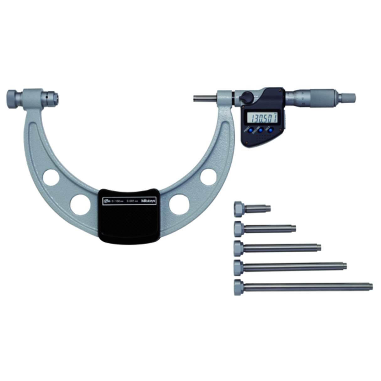 Micrómetros Digimatic exteriores con topes intercambiables 700-800mm, incluido 4 topes