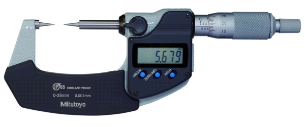 Micrómetro Digimatic de puntas IP65 50-75mm, 15° punta - Herramental