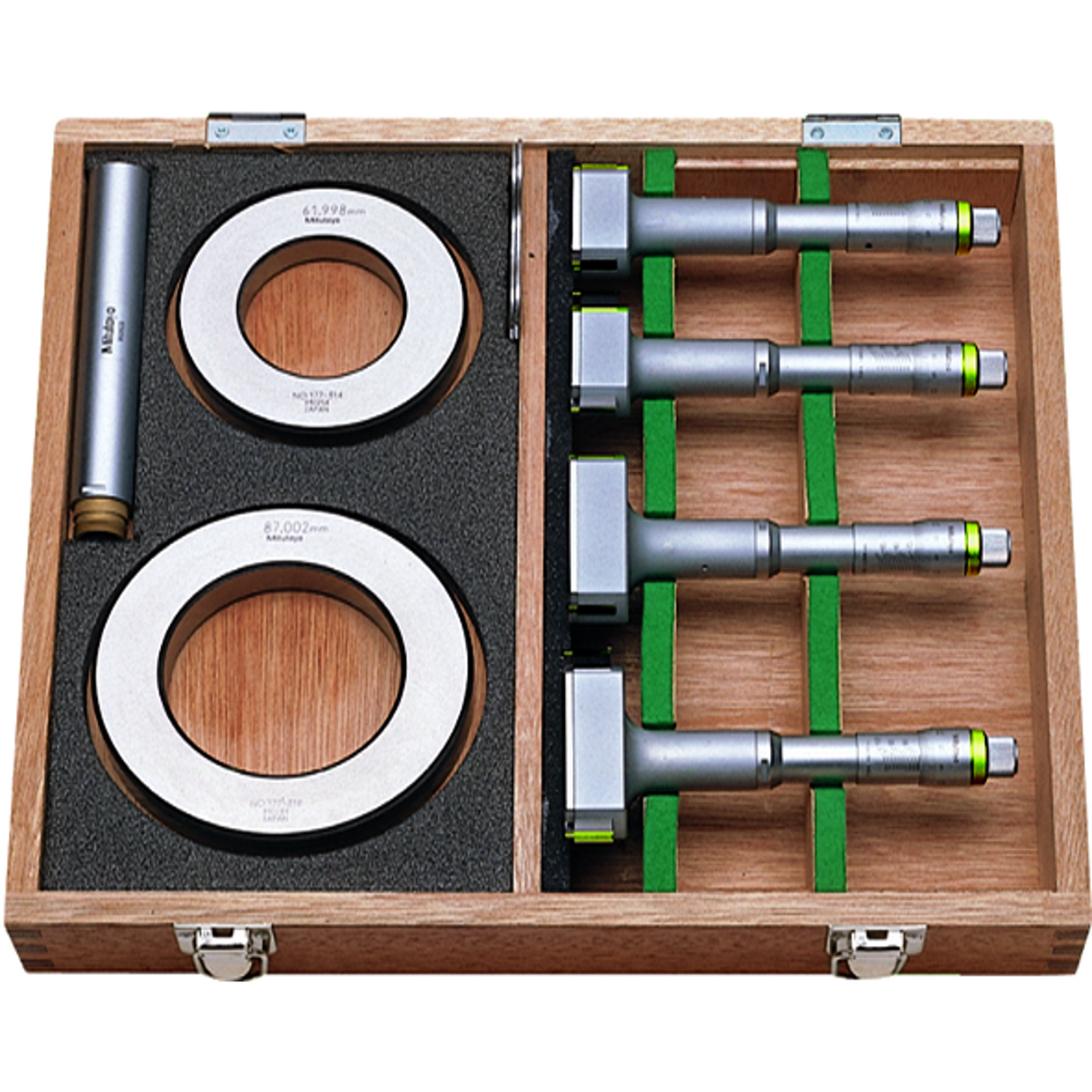 Juego Holtest de micrómetro interno de 3 puntas internas 50-100mm (4 piezas)