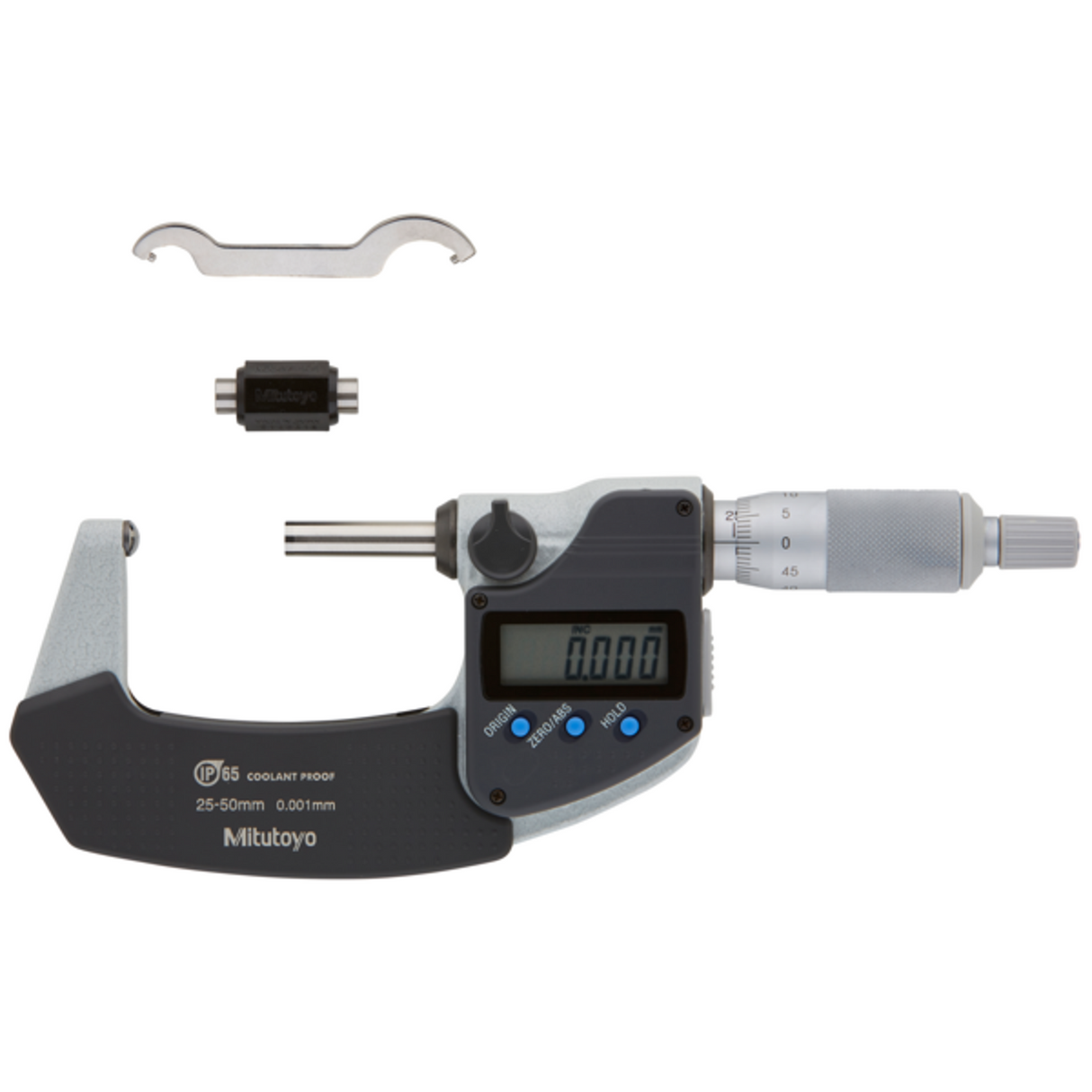 Micrómetro de tubo digital Tope esférico 25-50mm, IP65