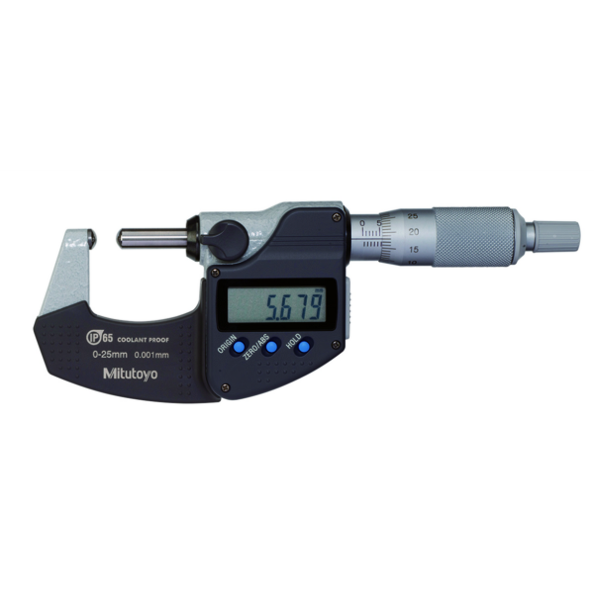 Micrómetro Digimatic para tubos esférico Tope /husillo 0-25mm, IP65 Mitutoyo