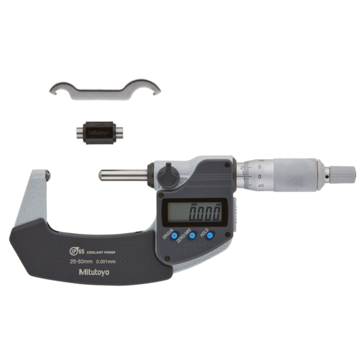 Micrómetro Digimatic para tubos esférico Tope /husillo 25-50mm, IP65 Mitutoyo