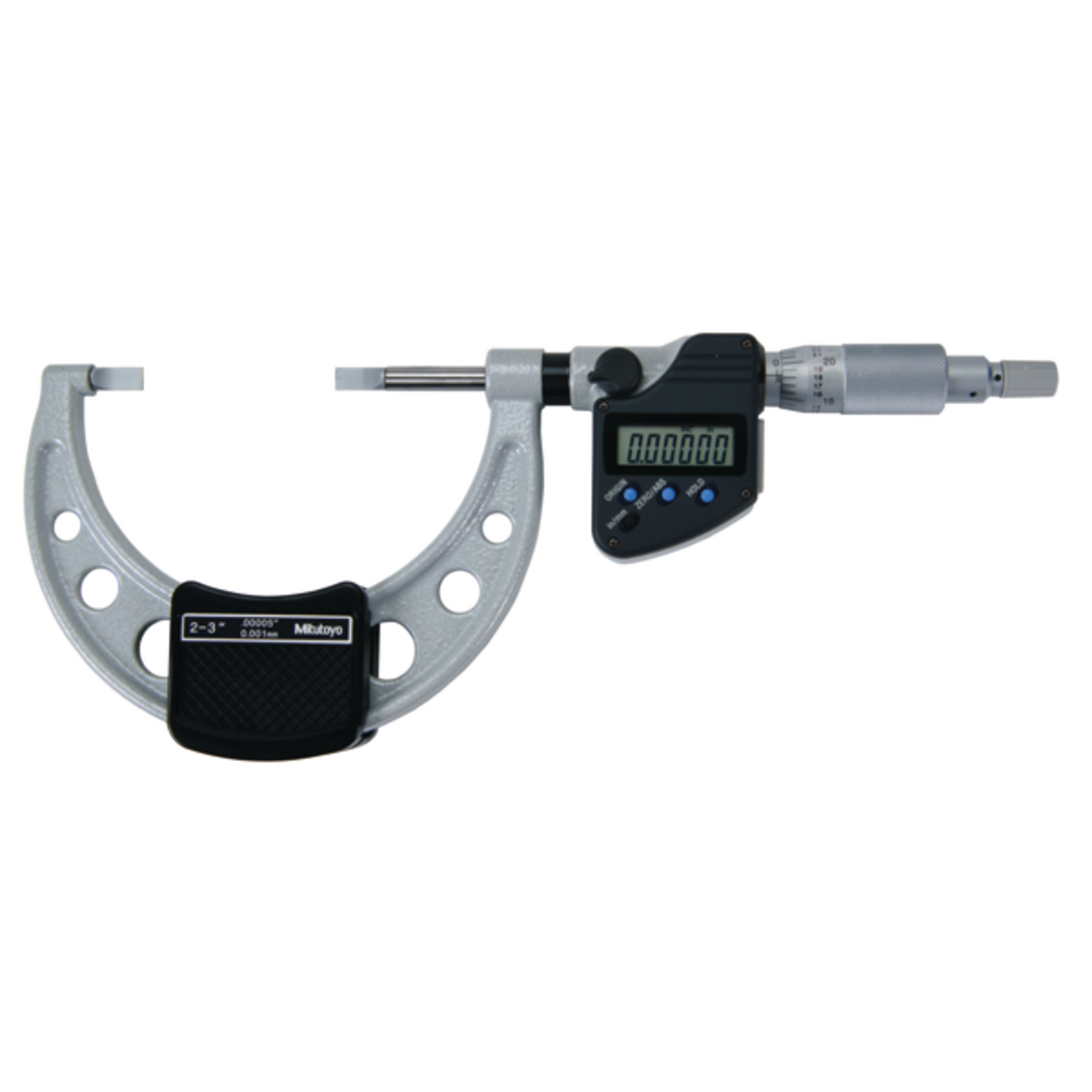 Micrómetro Digimatic de cuchillas hoja=0,75mm pulg/mm, 2-3 pulg