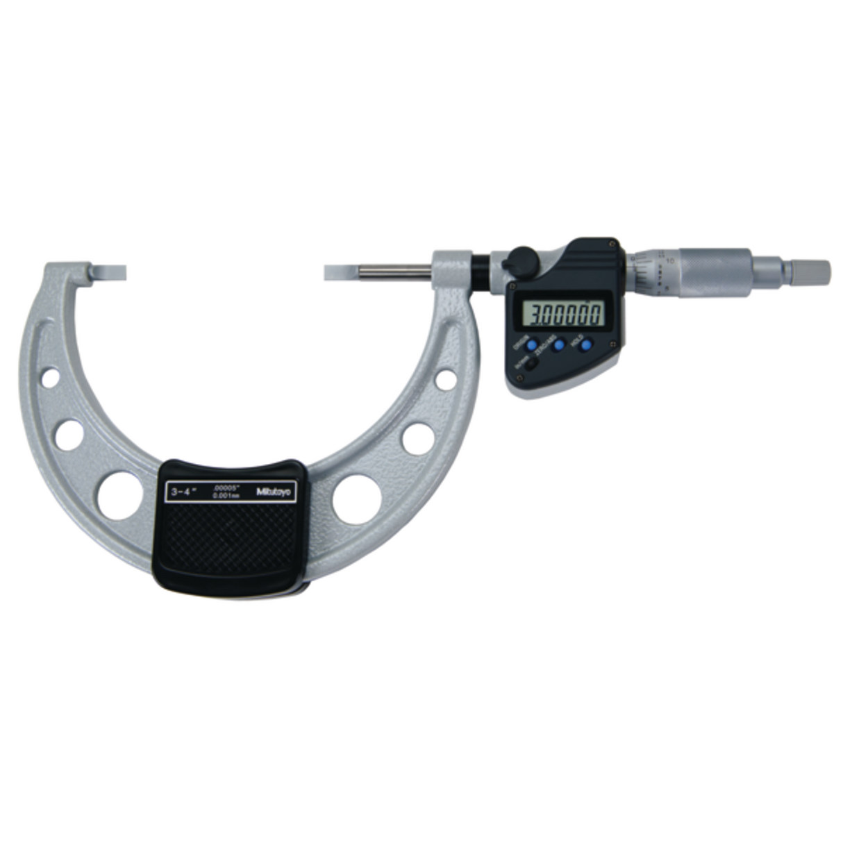Micrómetro Digimatic de cuchillas hoja=0,75mm pulg/mm, 3-4 pulg