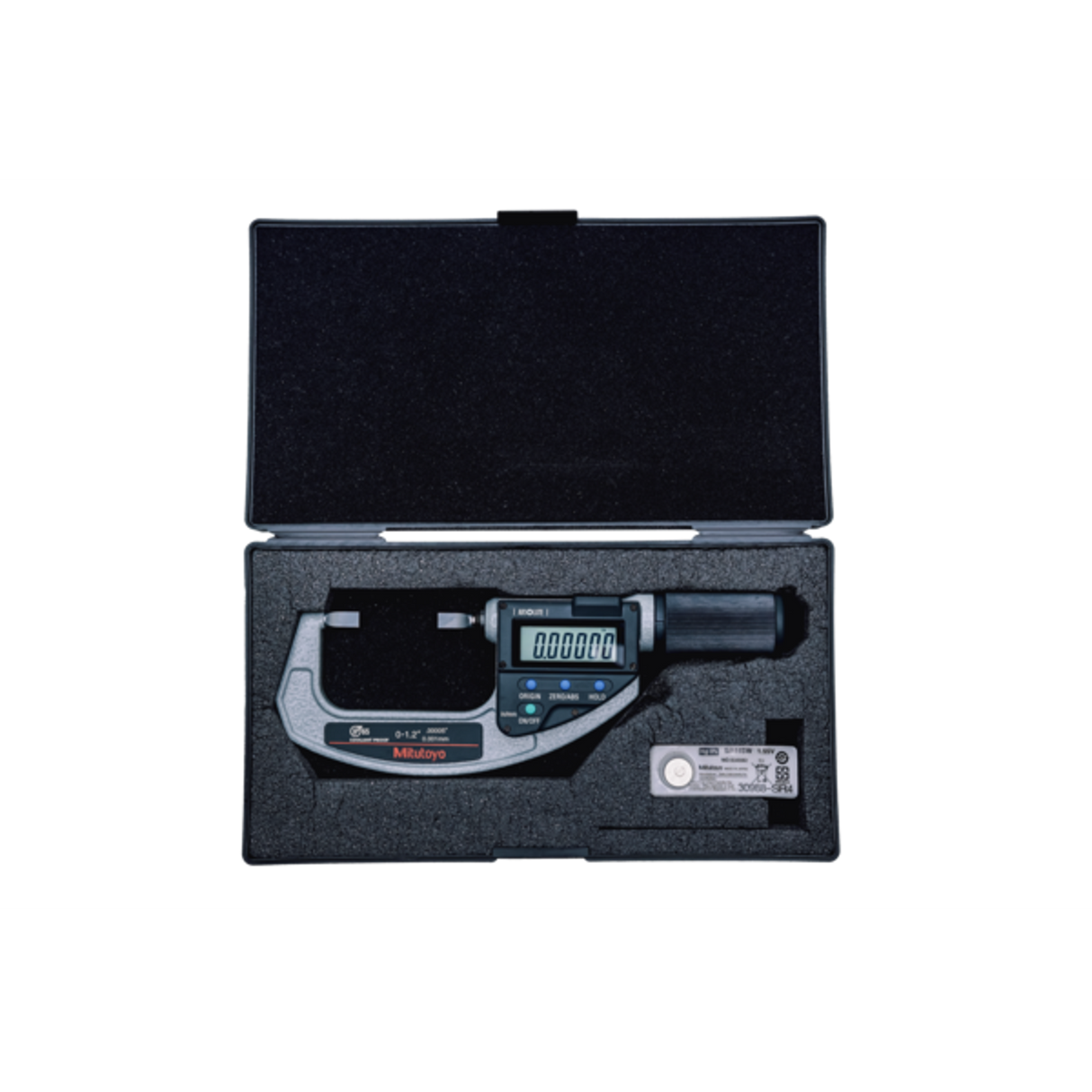 Micrómetro de cuchilla, QuickMike pulg/mm, IP65, 0-1,2 pulg