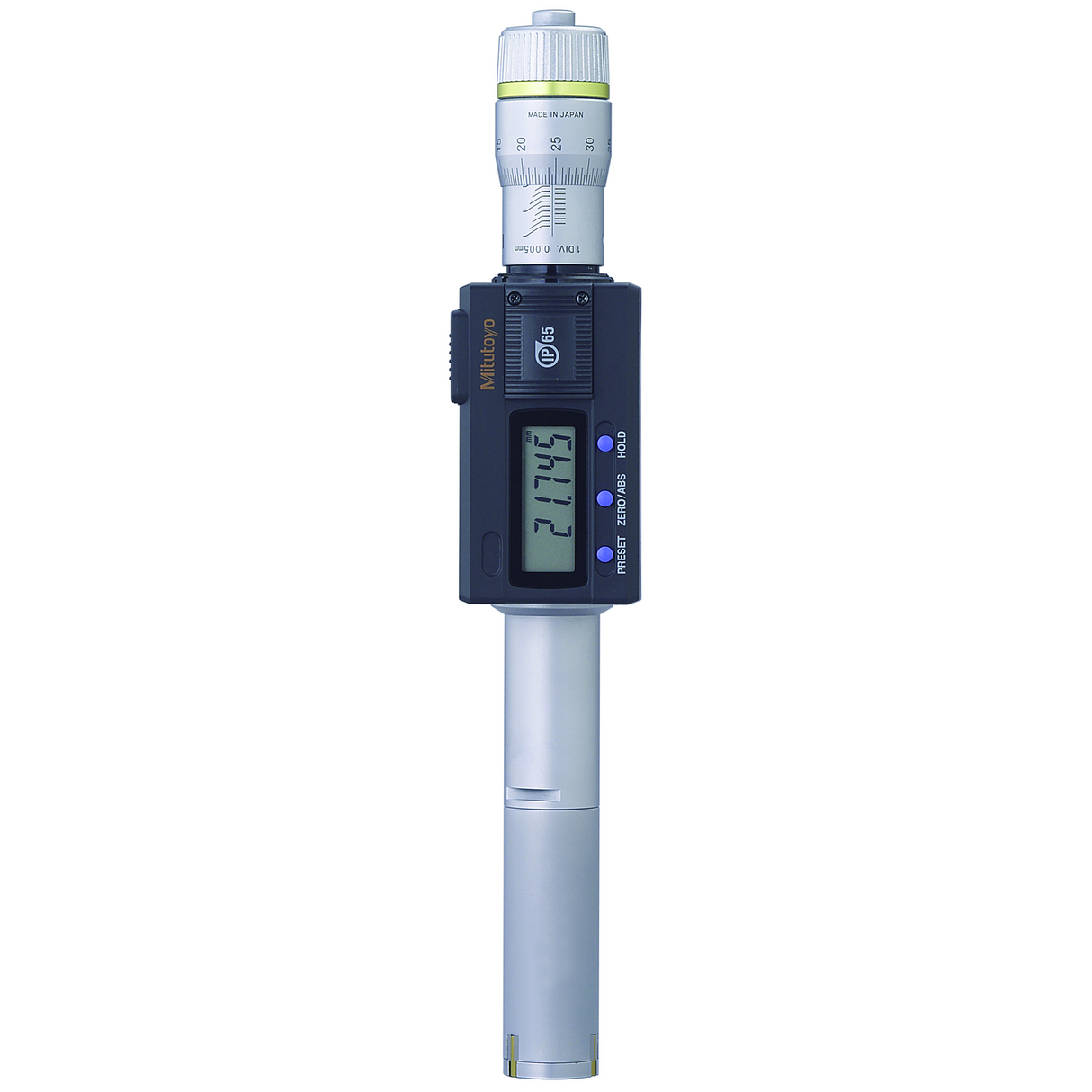 Micrómetro de 3 puntas para interiores 25-30mm, IP65, TIN