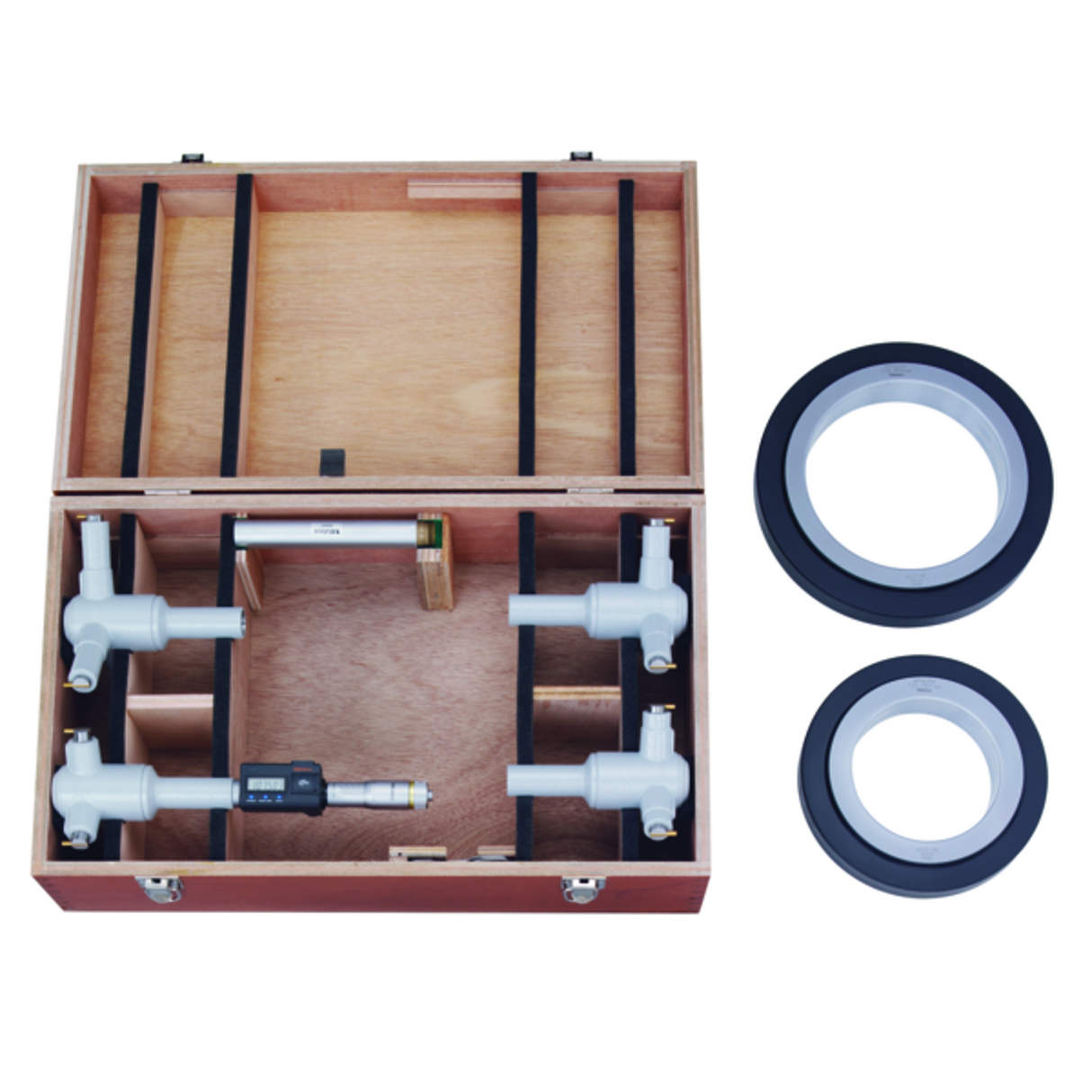 Juego de Holtest digimatic de 3 puntas internas 100-200mm, Cabezas intercambiables IP65, TIN