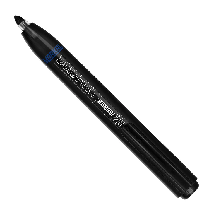 Marcador de Tinta Dura-Ink®, Punta Redonda, Color Negro - Herramental